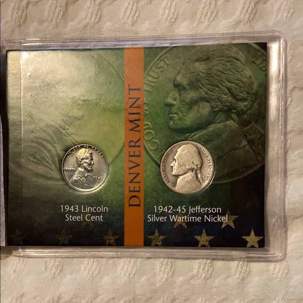 Silver and Gray Jefferson Nickel Accents